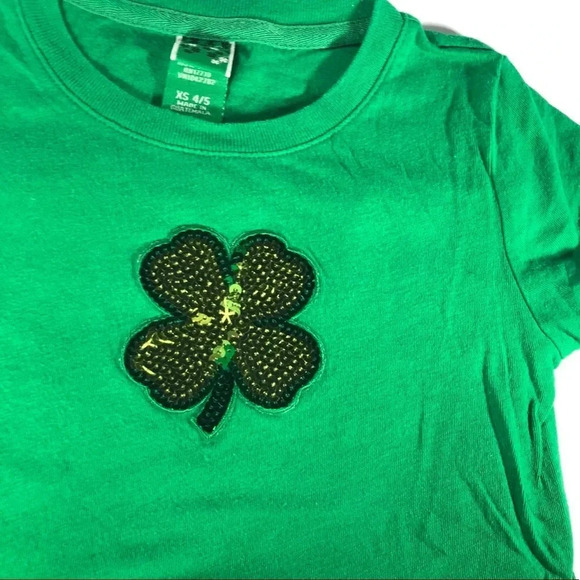 OLD NAVY EUC GIRLS GREEN TOP SHIRT TSHIRT WINTER FALL TOPS CASUAL SIZE XS 4 5 - Picture 1 of 3